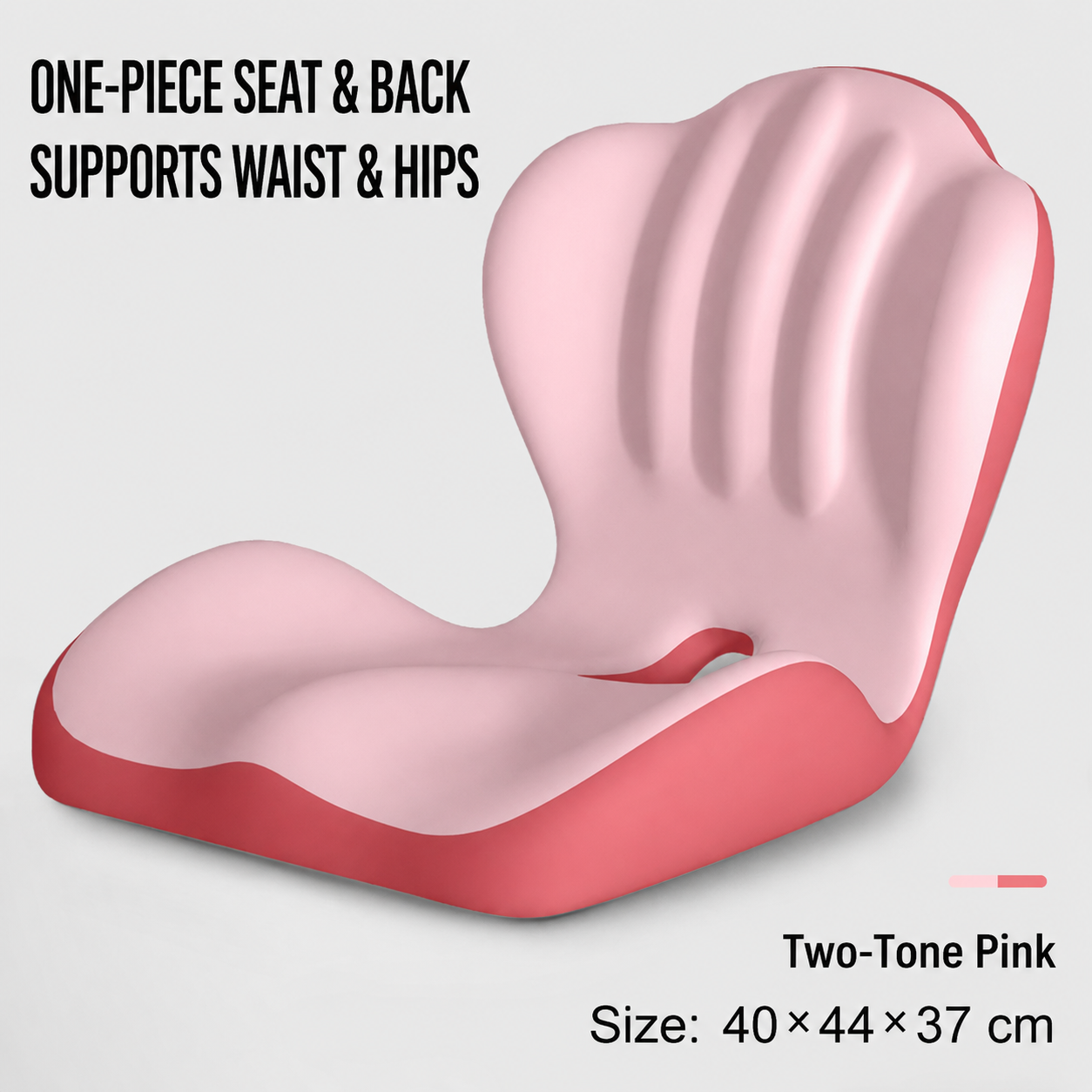 💺One-Piece Ergonomic Seat & Back Support Cushion