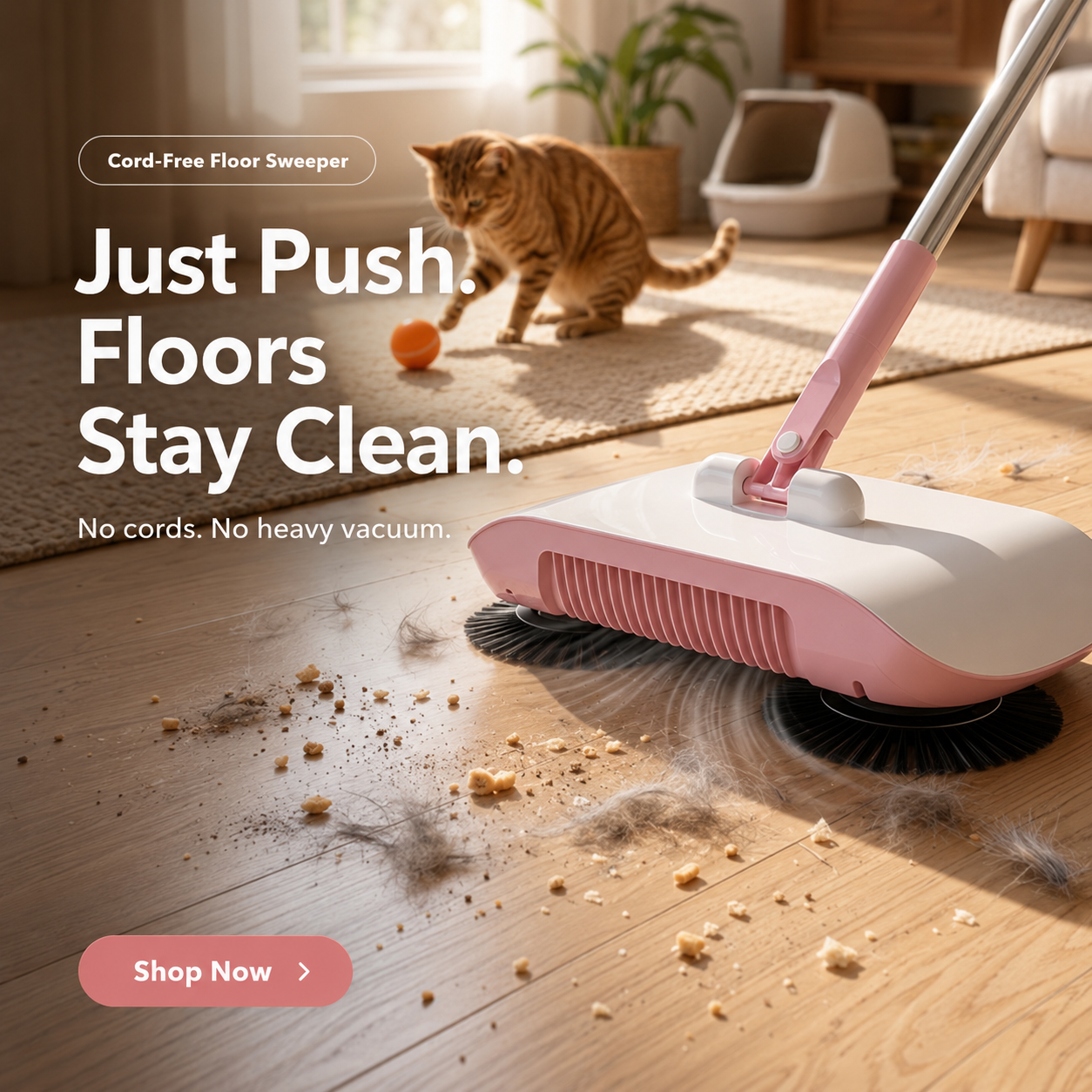 📢📢50% OFF !! ⏰Smart Robot Vacuum Cleaner with Mop & Broom