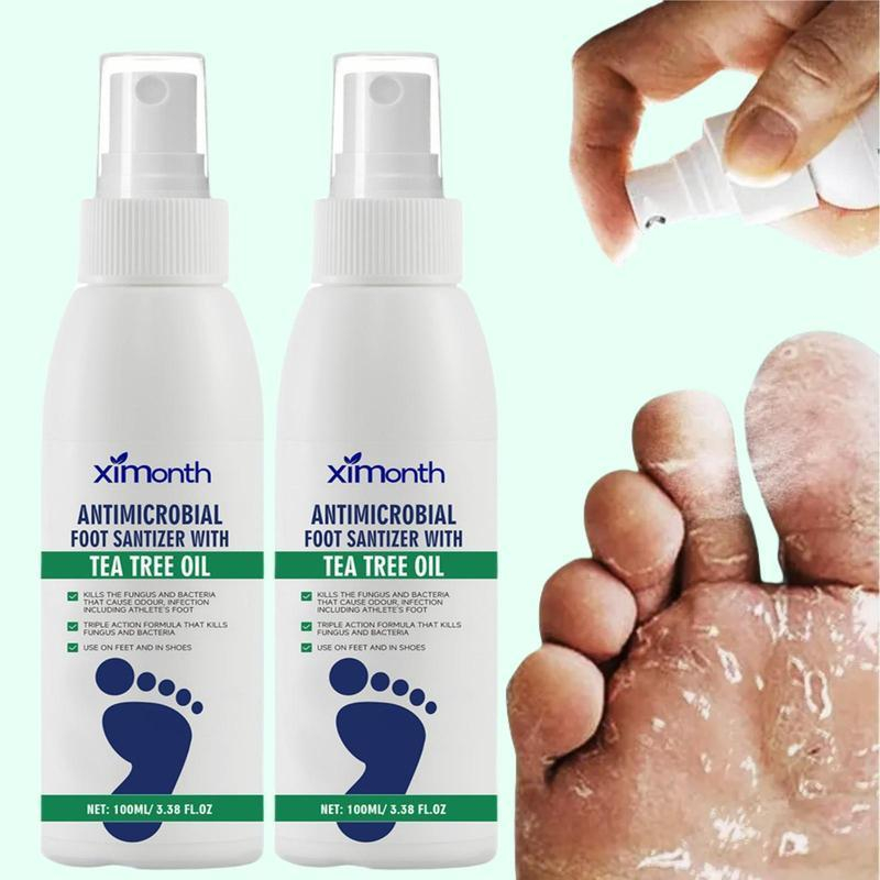 🔥Tea Tree Oil Foot Spray,Plant-Powered Antimicrobial Foot & Shoe Sanitizer