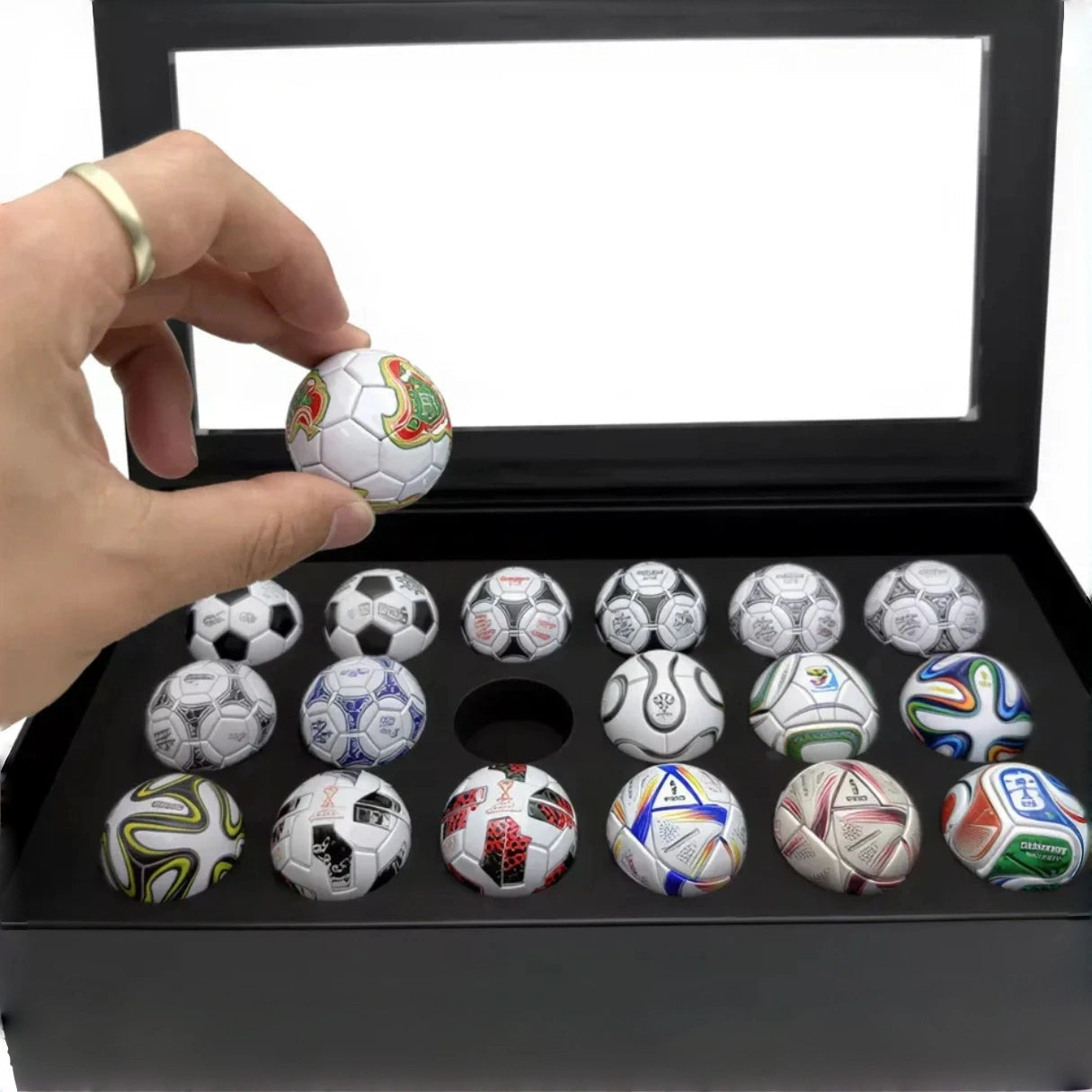 🔥🔥🔥2026 World Cup Sale – 🏆 Handcrafted Mini Soccer Ball Collection (1970–2026)