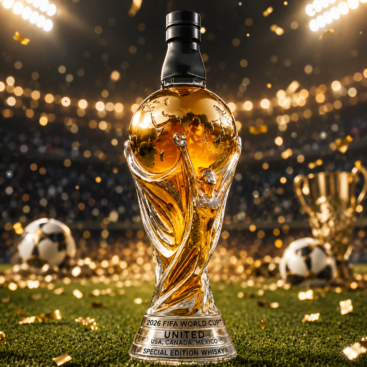 2026 World Cup Special Edition Whisky Bottle