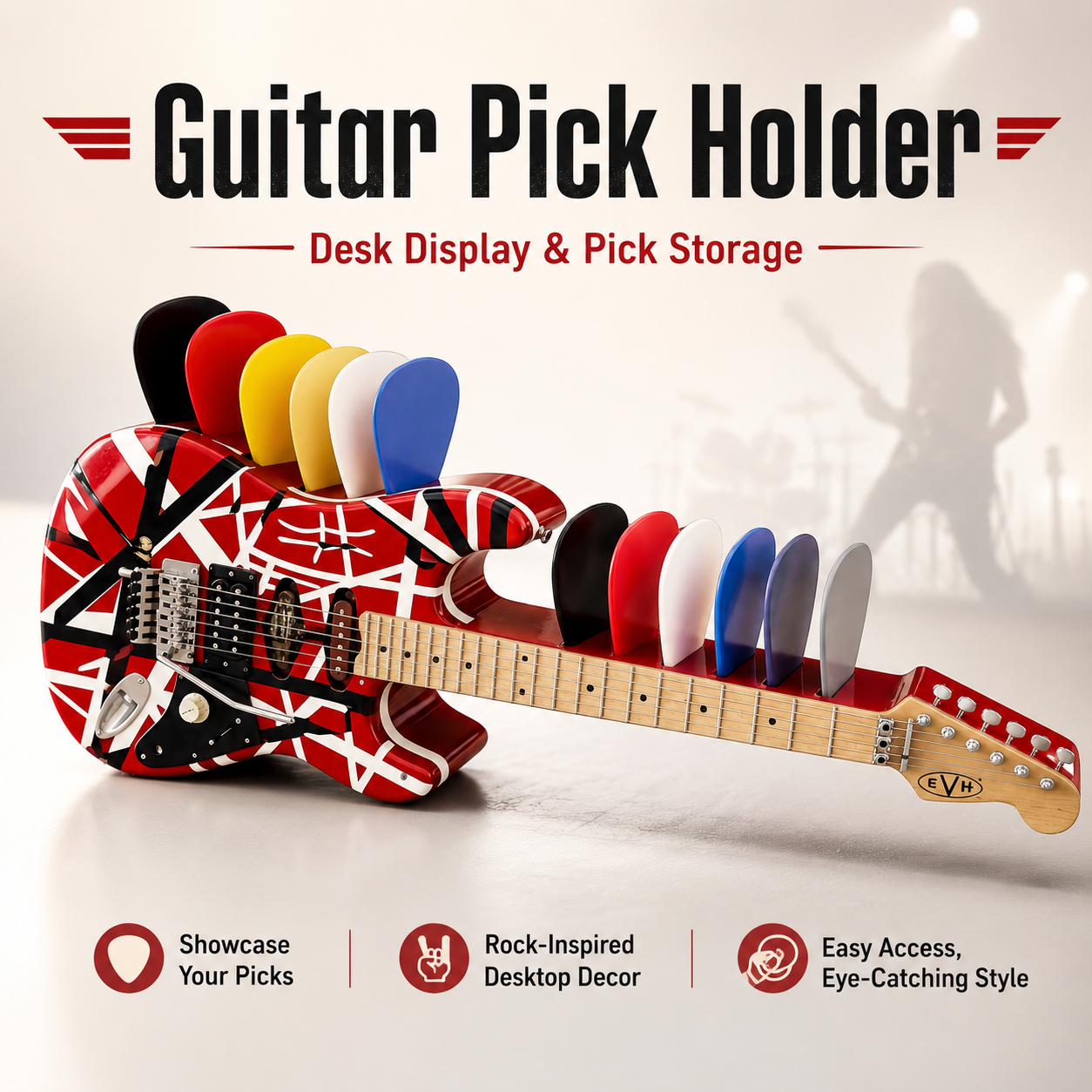 EVH Signature Guitar Pick Holder Desk Ornament