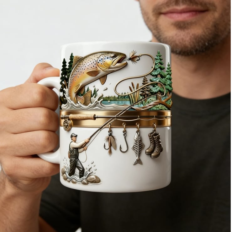 🎣Hooked on Fishing Coffee Mug