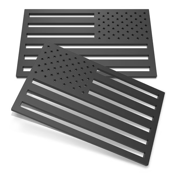 🔥Last Day 49% OFF - 💕3D All-Black American Flag Emblem Decal [BUY 1 GET 1 FREE]💕