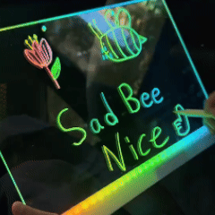 RGB Rechargeable Glow Drawing Board