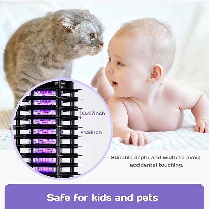 3000V High Powered Mosquito Fruit Fly Zappers Killer