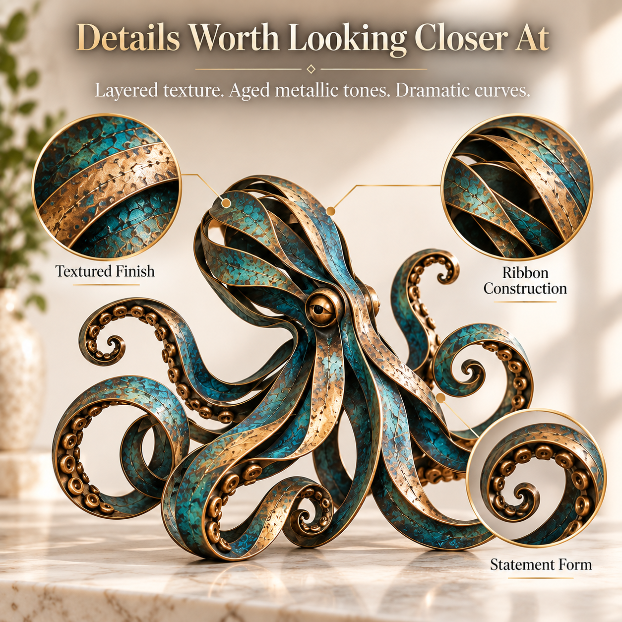 Ribbon-Form Metal Sculpture Collection