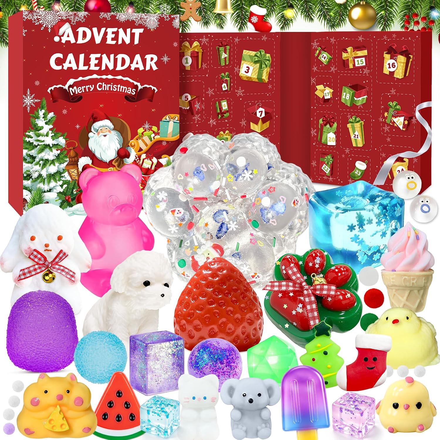 Christmas Squeeze-Toy Blind Box Countdown Calendar