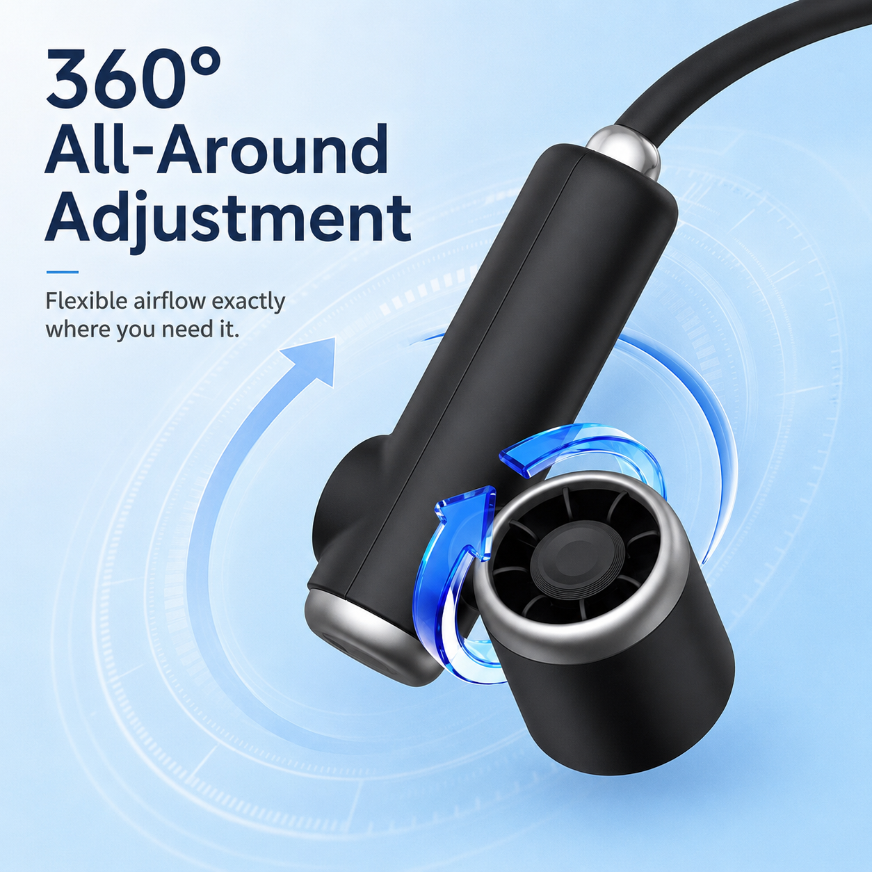 Magnetic Detachable Portable Neck Fan