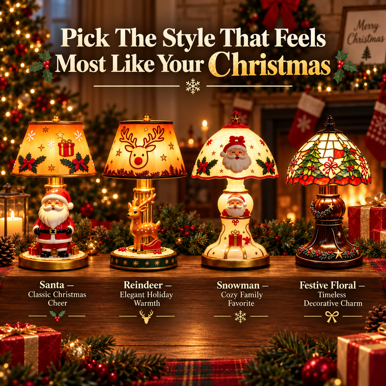 Nostalgic Christmas Table Lamp