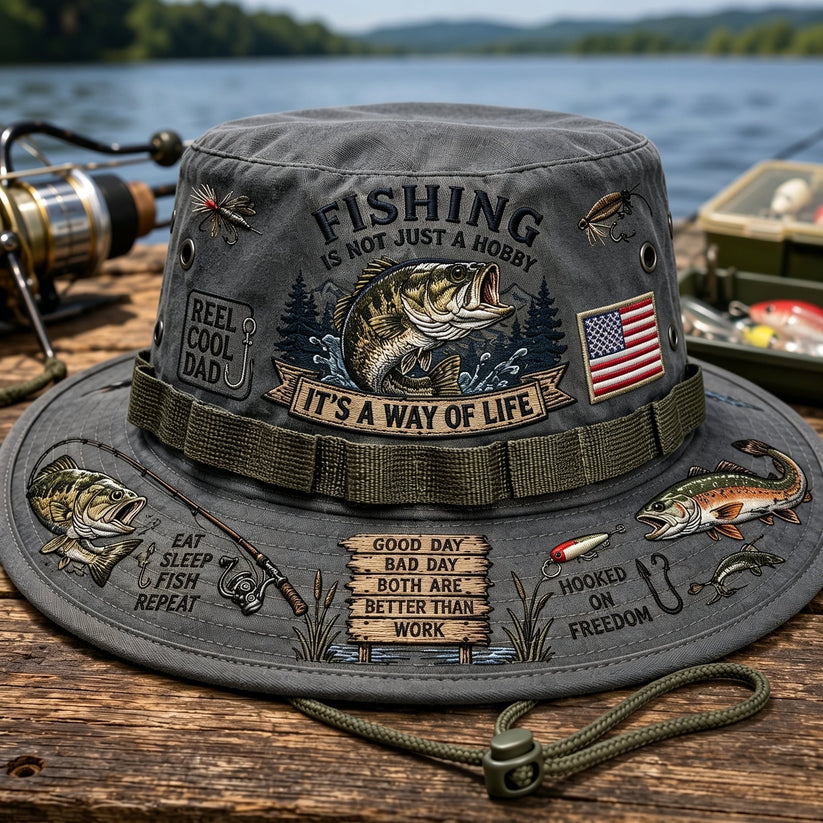 🎣 Fishing Is a Way of Life Boonie Hat