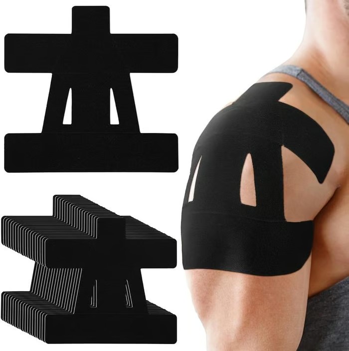 Kinesiology Tape for Shoulder Precut, 12 PCS Shoulder Tape for Pain Relief