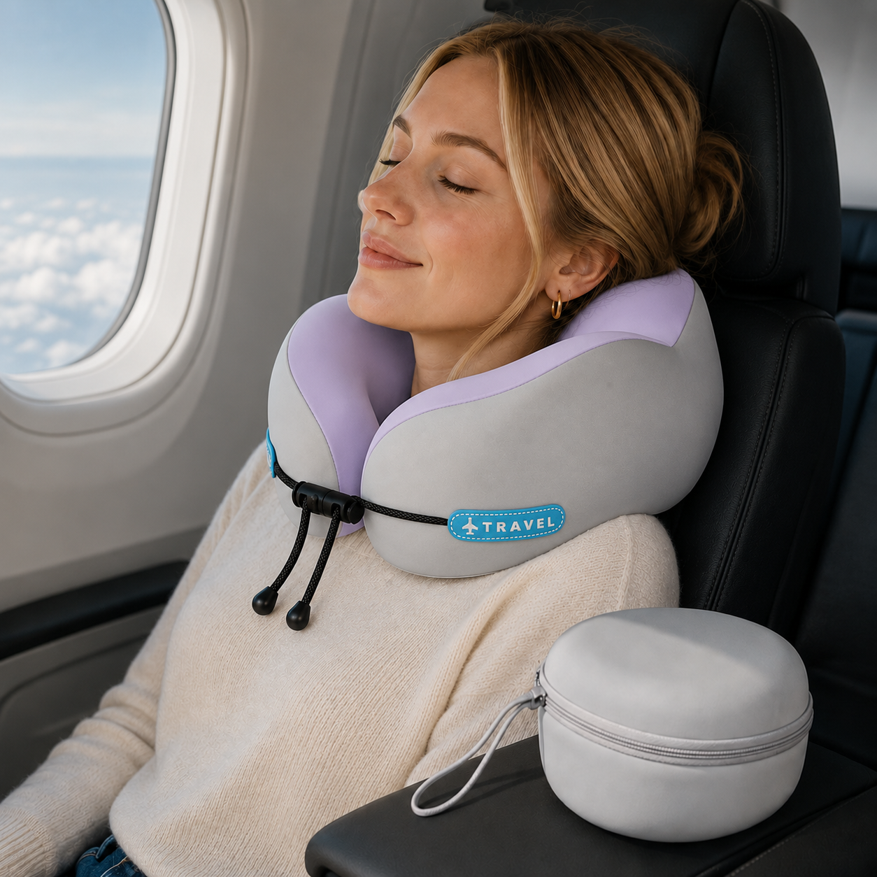 ✈️ The Travel Pillow That Stops Your Head From Falling Forward
