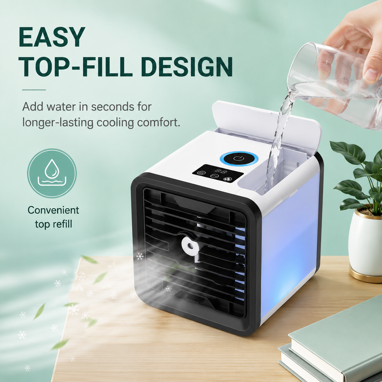 🌬️ Powerful Spray Desktop Air Cooler