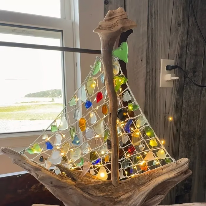 🔥Final Inventory 49% OFF🌊 Sea Glass Boat