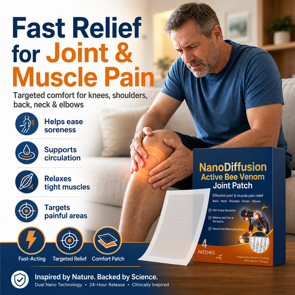 Muscle & Joint Relief Patch – Targeted Comfort for Pain, Soreness