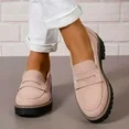 British Style Thick-Soled And Comfortable Loafers With Chunky Heels