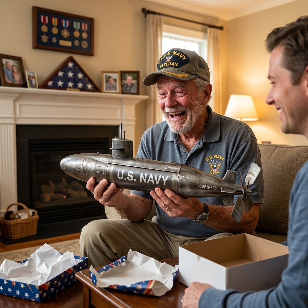 ⚓ Navy Submarine Wind Spinner