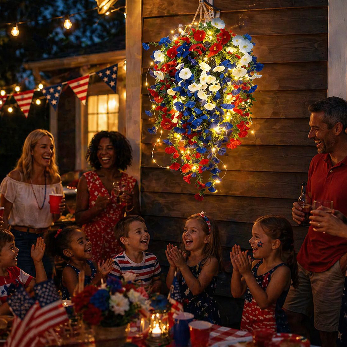 ✨US Celebrate America’s 250th Anniversary with Patriotic Hanging Flower Baskets