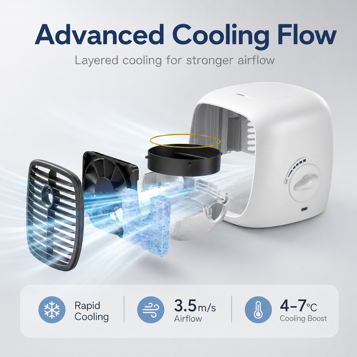 ❄️Silent Spray Super-Powerful Air Cooler