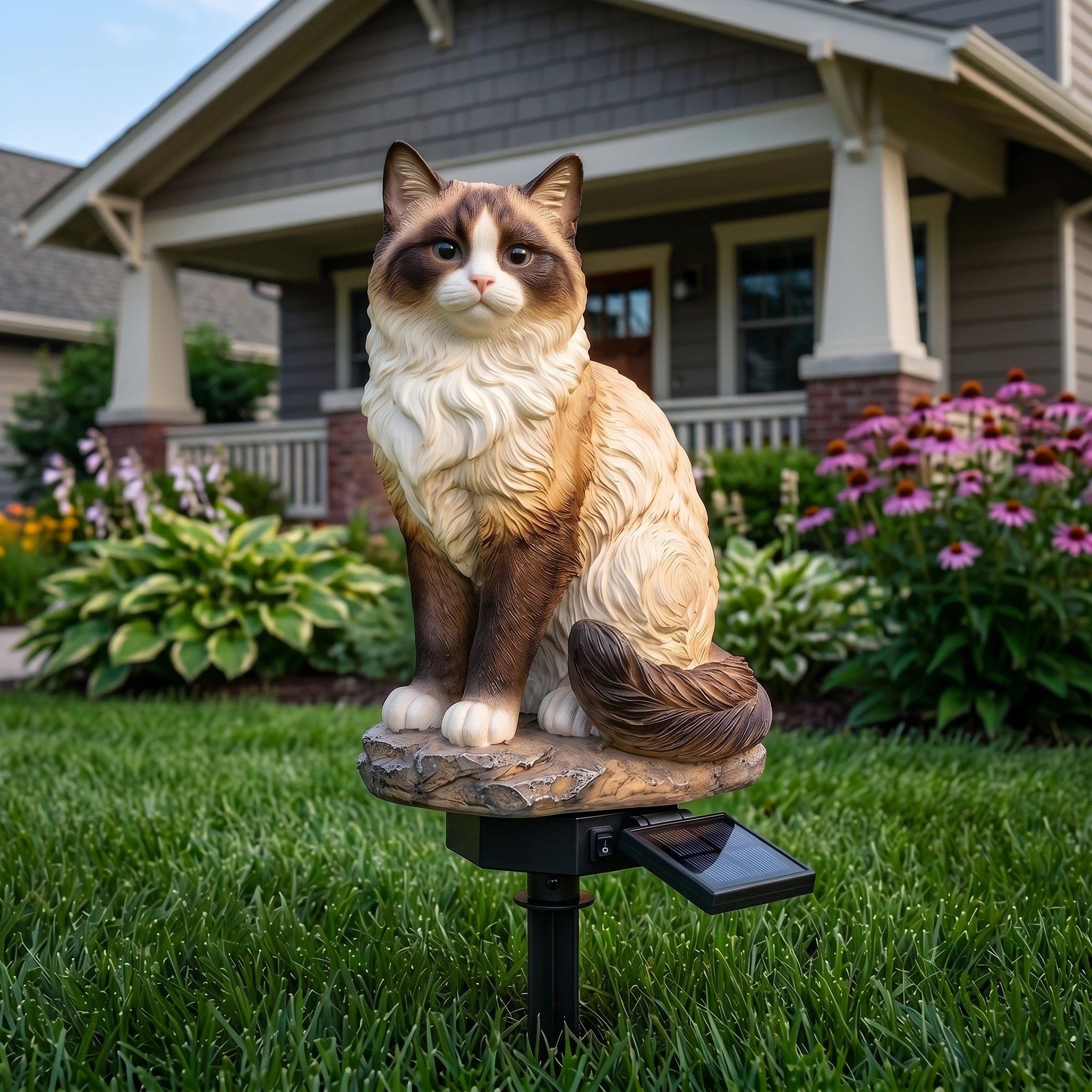 Solar-powered animal garden lights