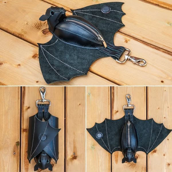 🦇Leather Bat Coin Purse
