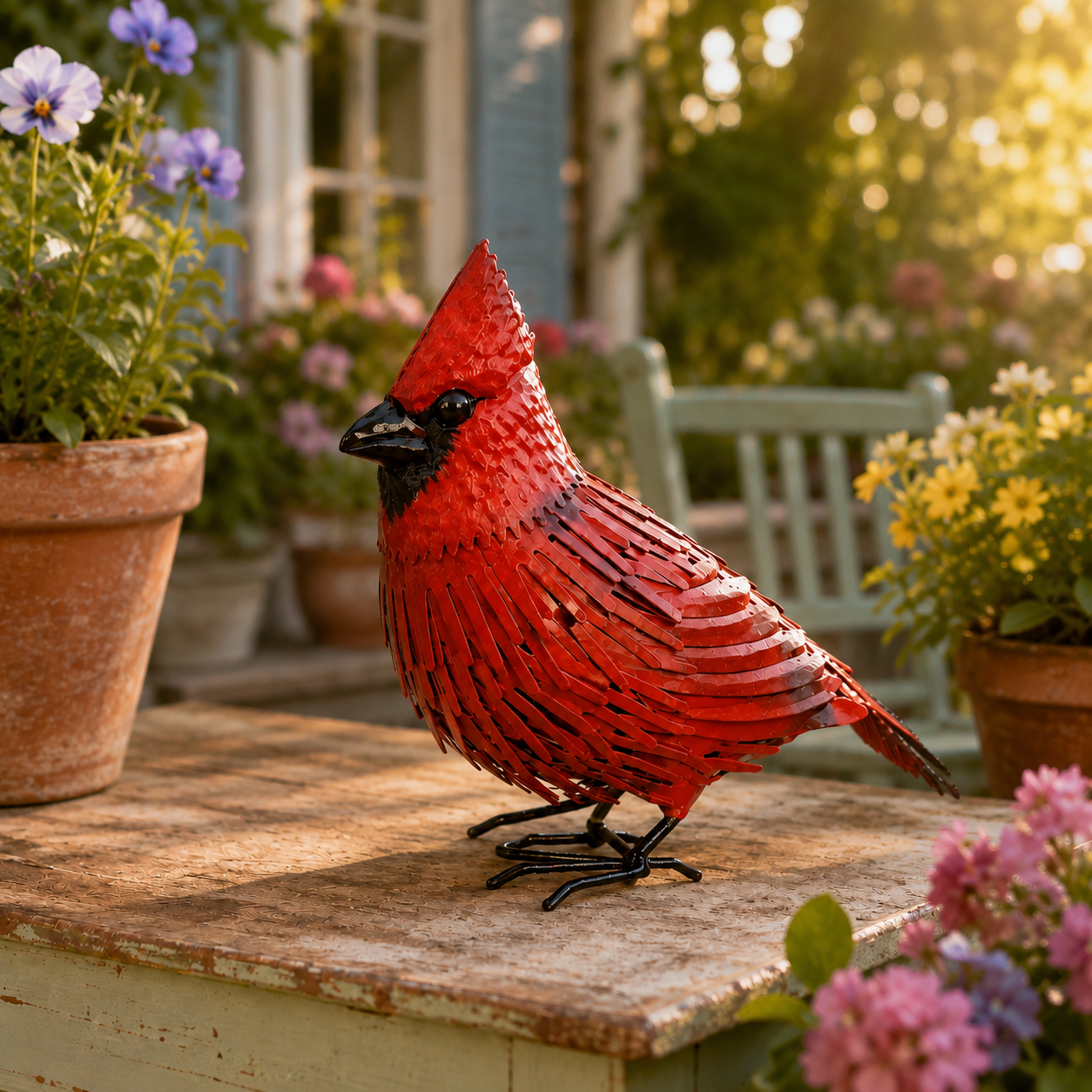 Cardinal Garden Decor Set 🐦❤