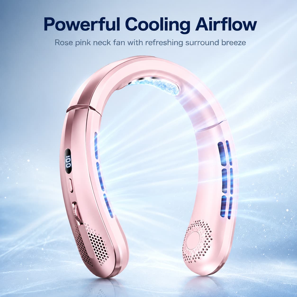 2‑in‑1 Bladeless Neck Cooling Fan