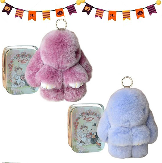 💥Handmade Soft Christmas Bunny Charms