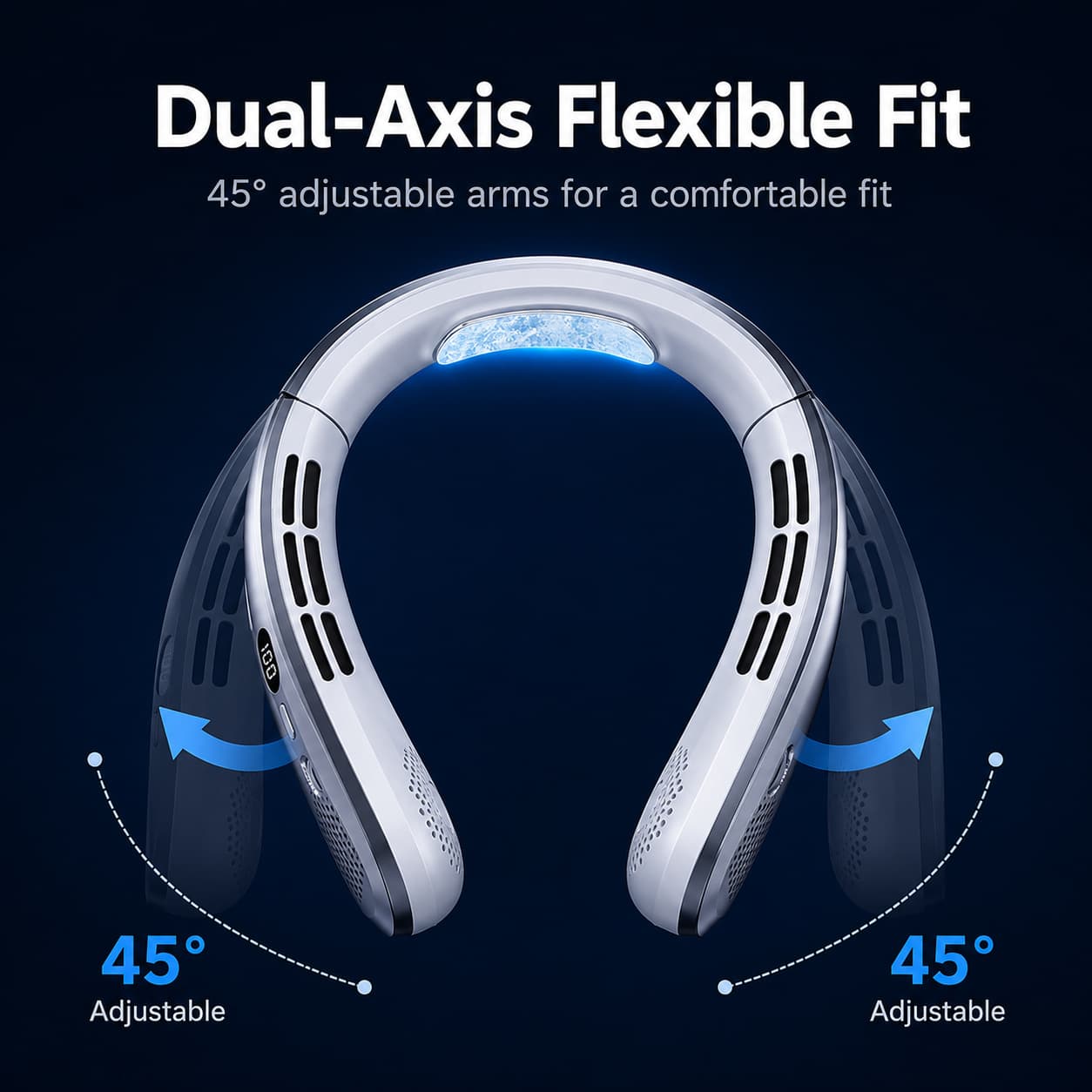 2‑in‑1 Bladeless Neck Cooling Fan