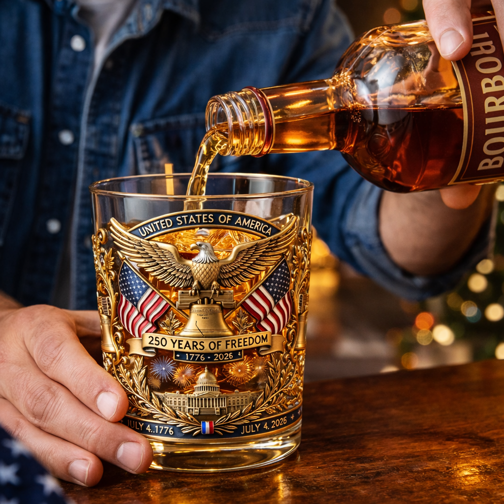 250 Years of Freedom Commemorative Whiskey Glass