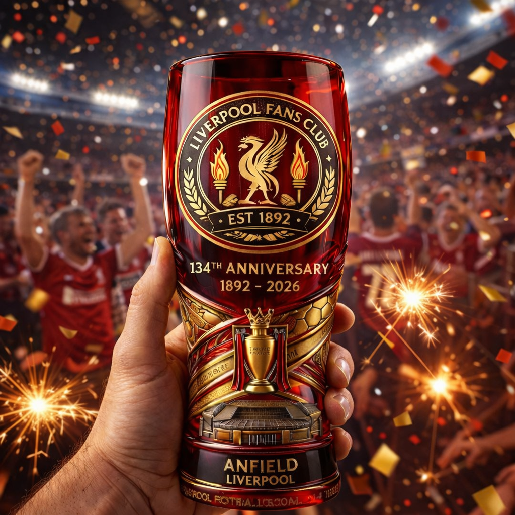 Liverpool Football Club 134Th Anniversary Beer Glass