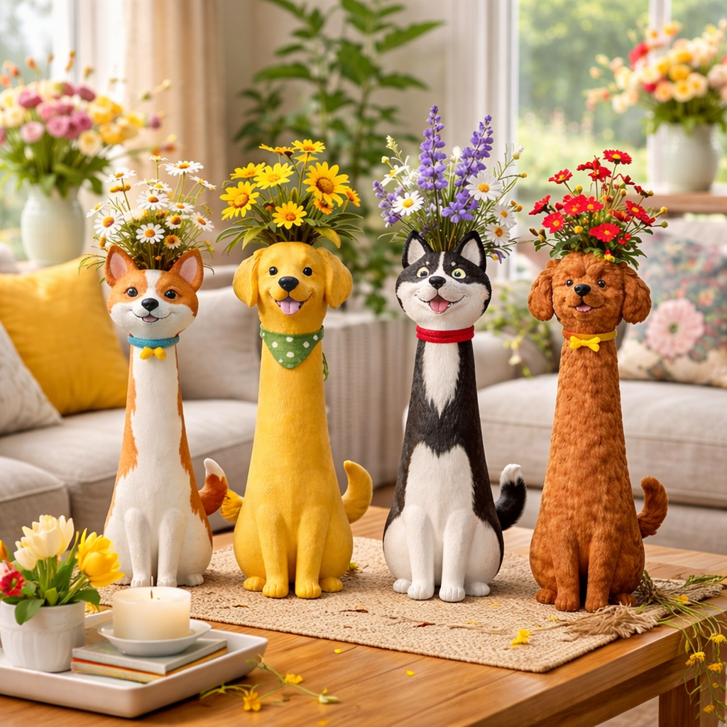 🐶 Mother’s Day Special – Dog Flower Vase