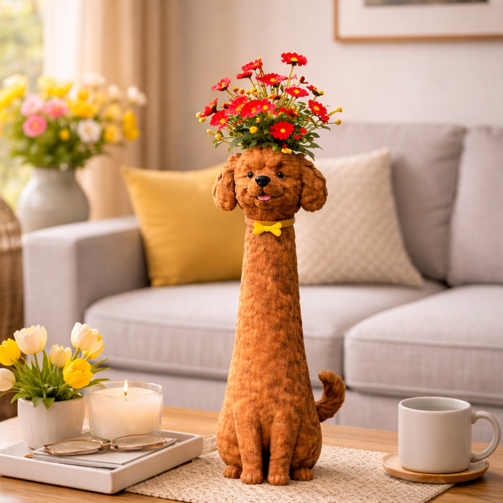 🐶 Mother’s Day Special – Dog Flower Vase