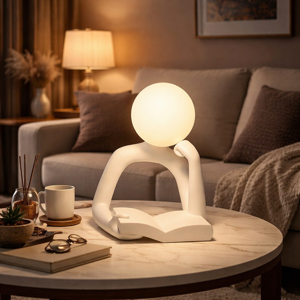 Creative Reading Lamp – Artistic Human Figure Design