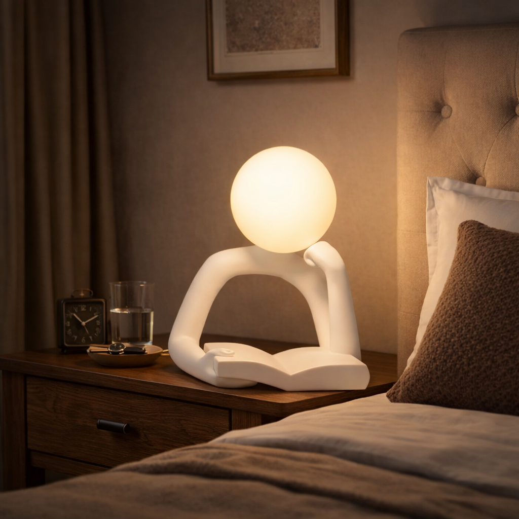 Creative Reading Lamp – Artistic Human Figure Design