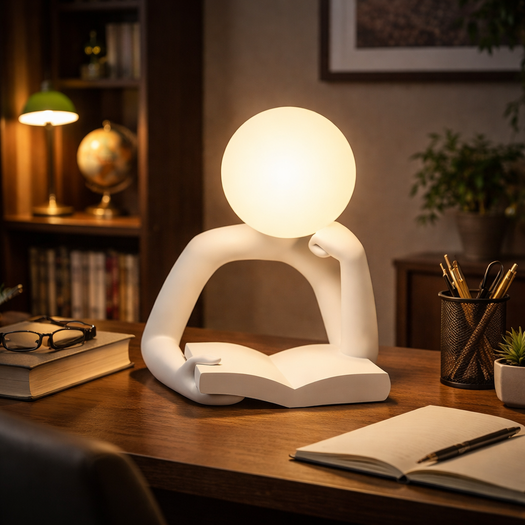 Creative Reading Lamp – Artistic Human Figure Design