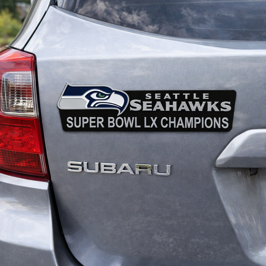 Seahawks Super Bowl LX Champions Car Emblem