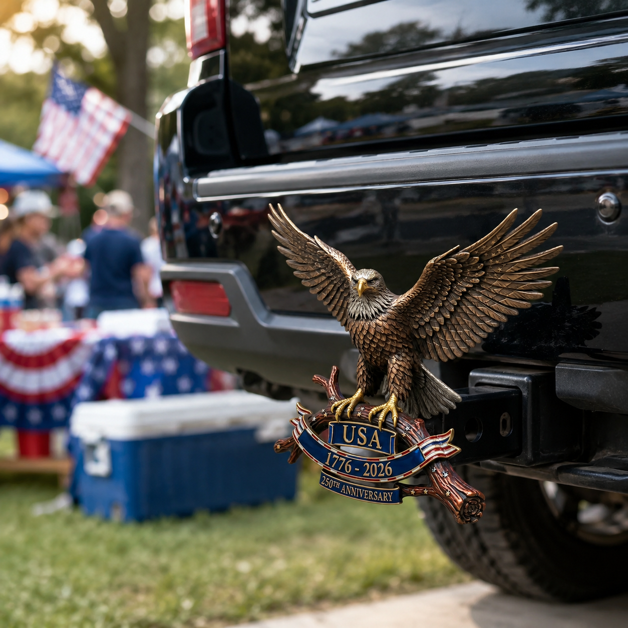 🦅 USA 250th Anniversary Eagle Trailer Hitch – A Legacy of Freedom on the Road