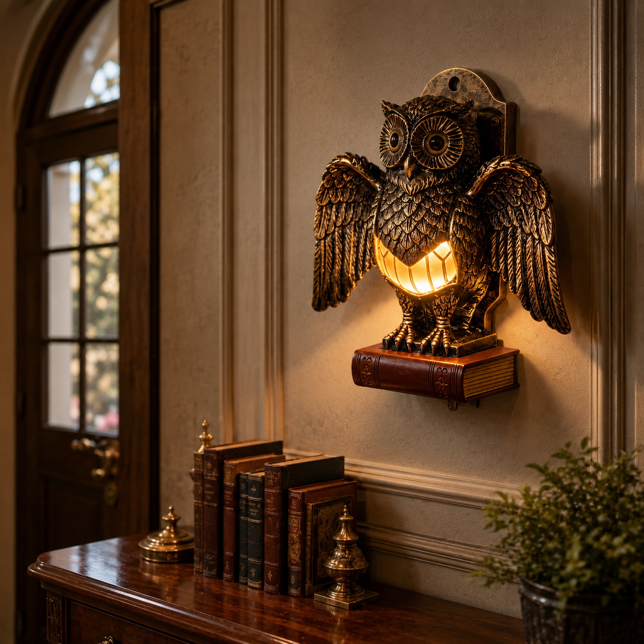 Vintage Owl Wall Light – A Warm Guardian for Your Home 🦉✨