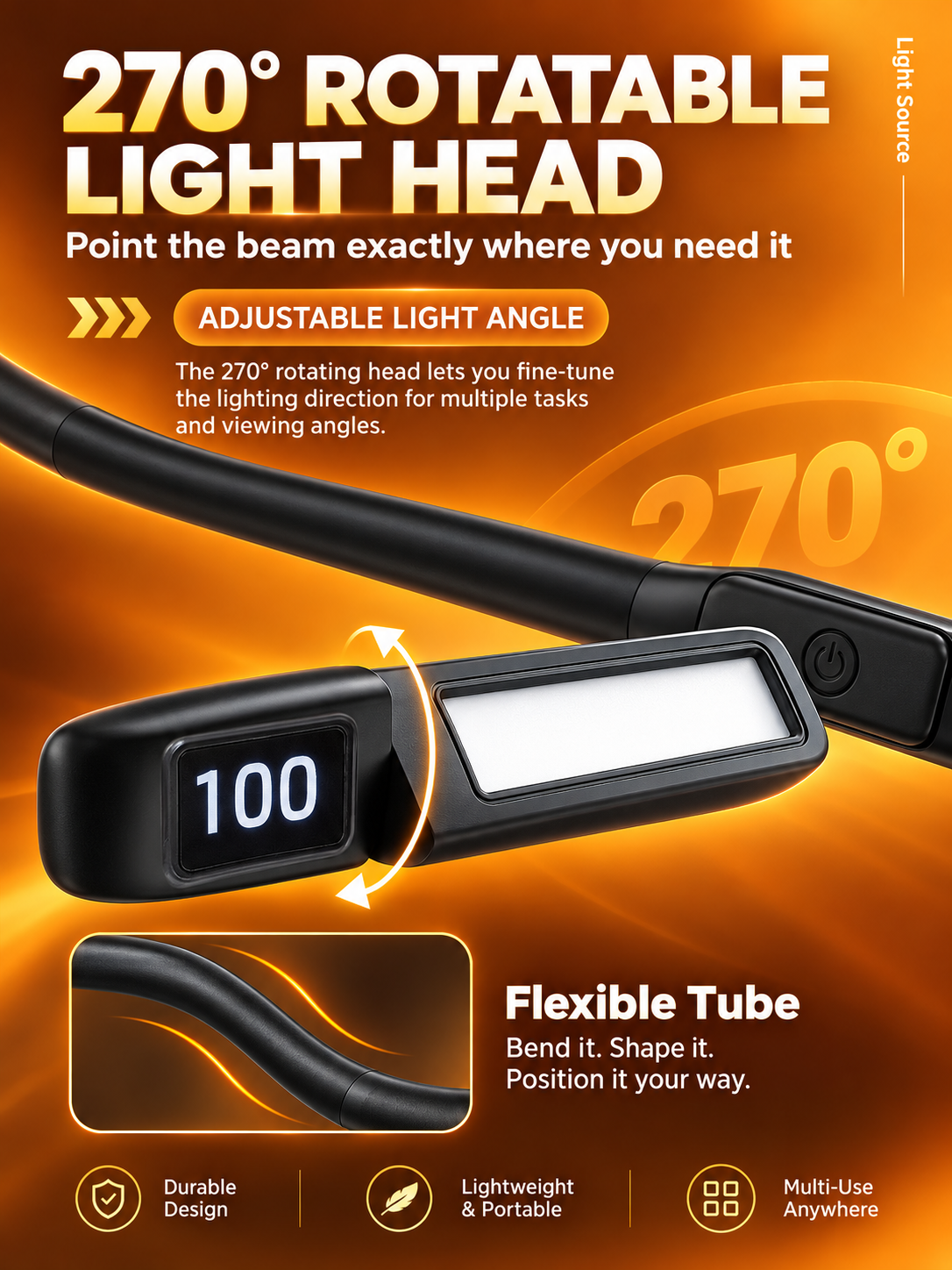 Hands-Free Rechargeable Neck Reading & Craft Light