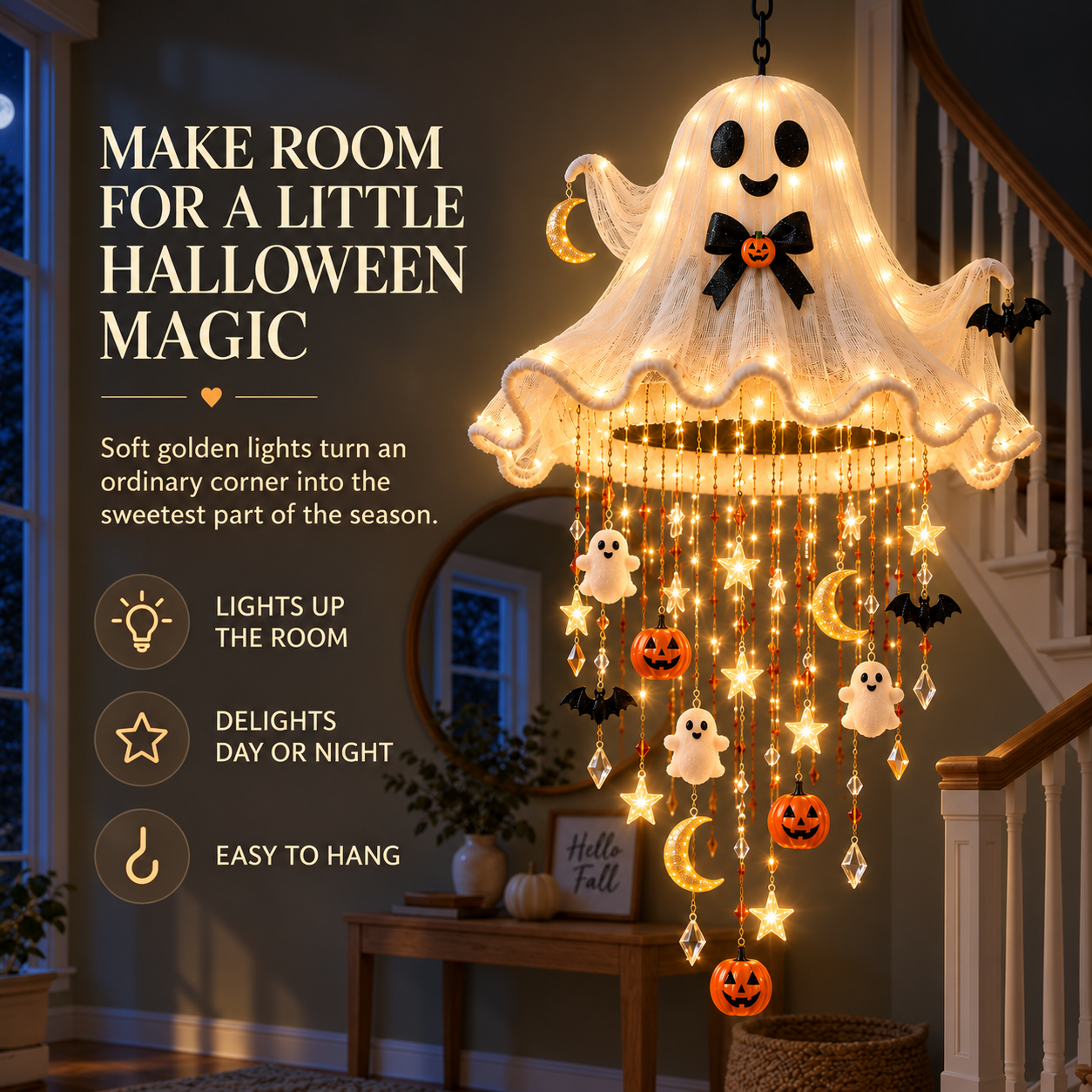 👻Halloween Magic Cascade Hanging Chandelier🧙