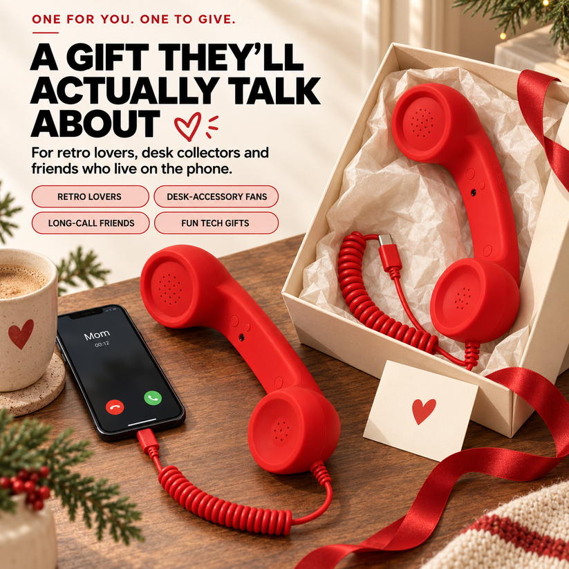☎️ Retro telephone handset with Type-C interface 📞
