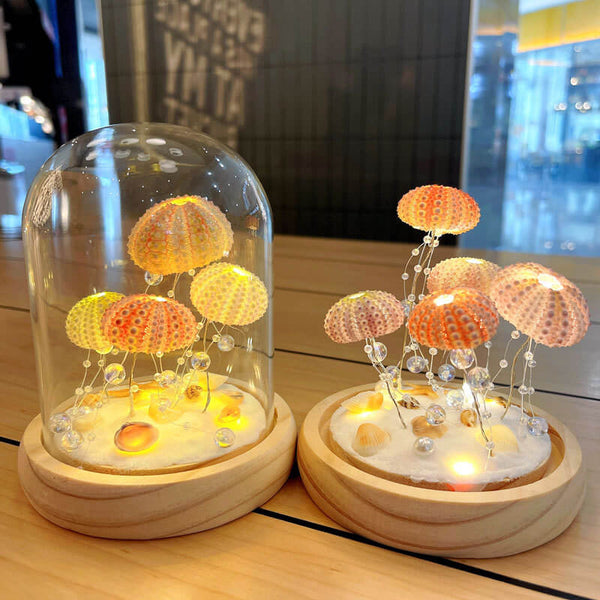 Handcrafted Jellyfish Shell Night Light