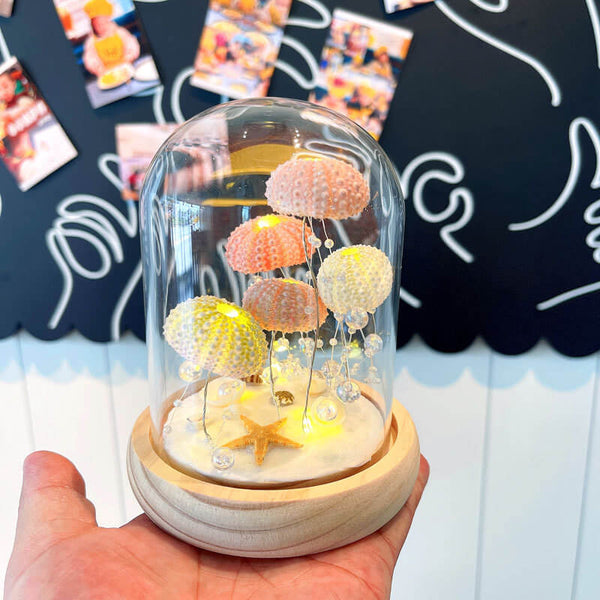 Handcrafted Jellyfish Shell Night Light