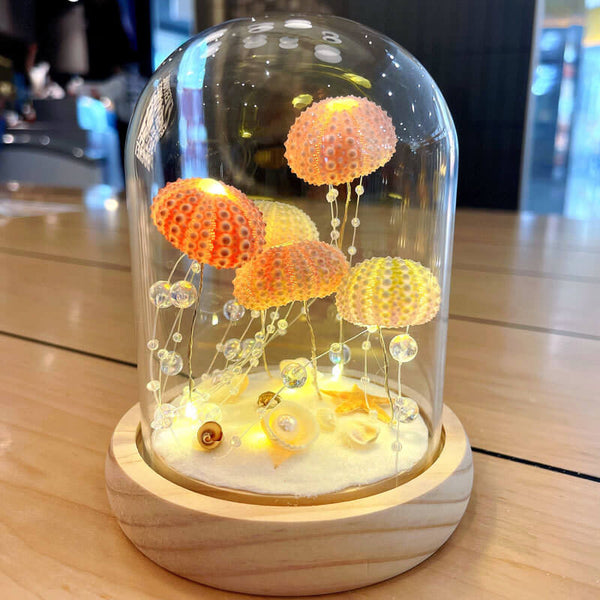 Handcrafted Jellyfish Shell Night Light