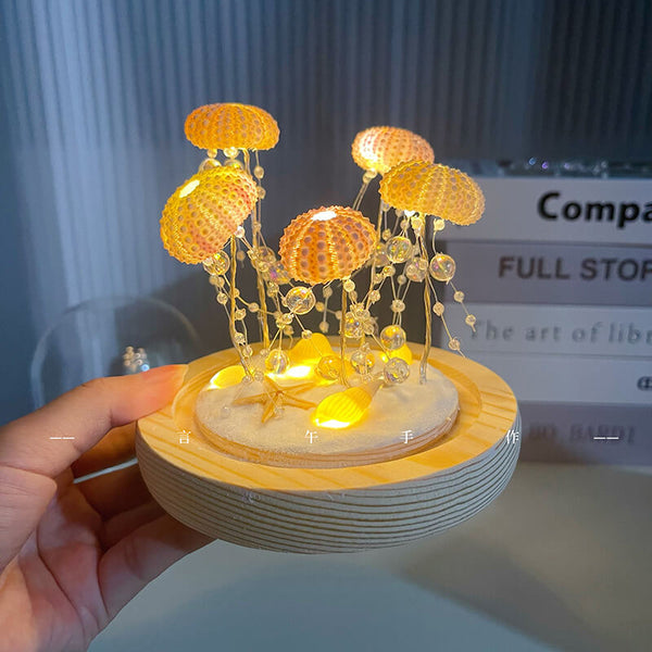 Handcrafted Jellyfish Shell Night Light