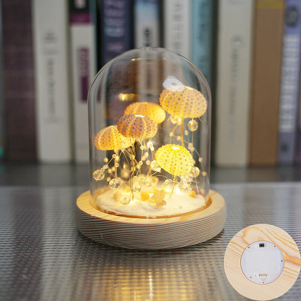 Handcrafted Jellyfish Shell Night Light