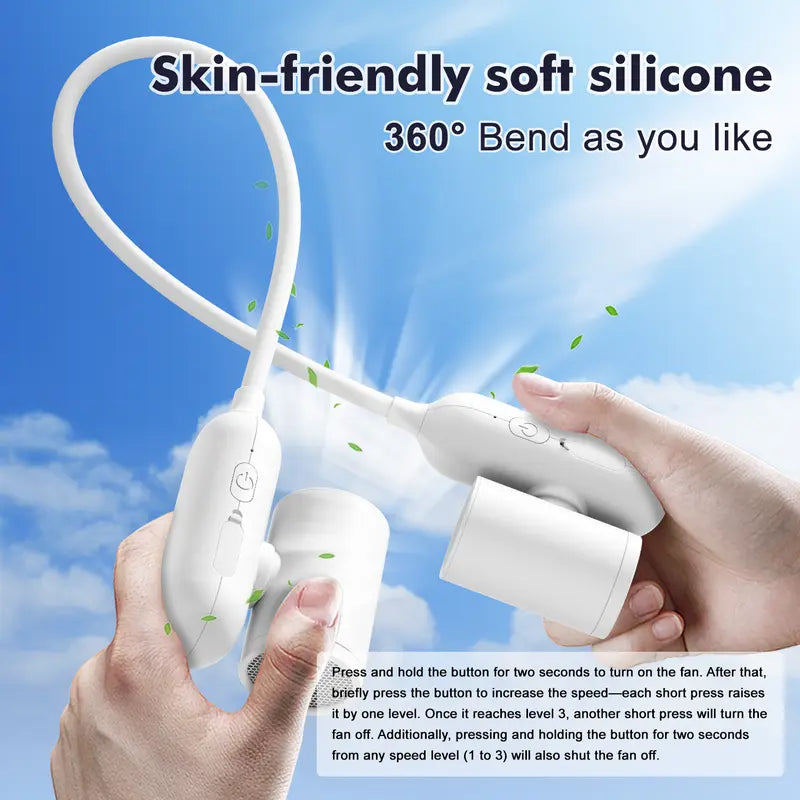 360° Freely Bendable Adjustment Dual Cooling Fan