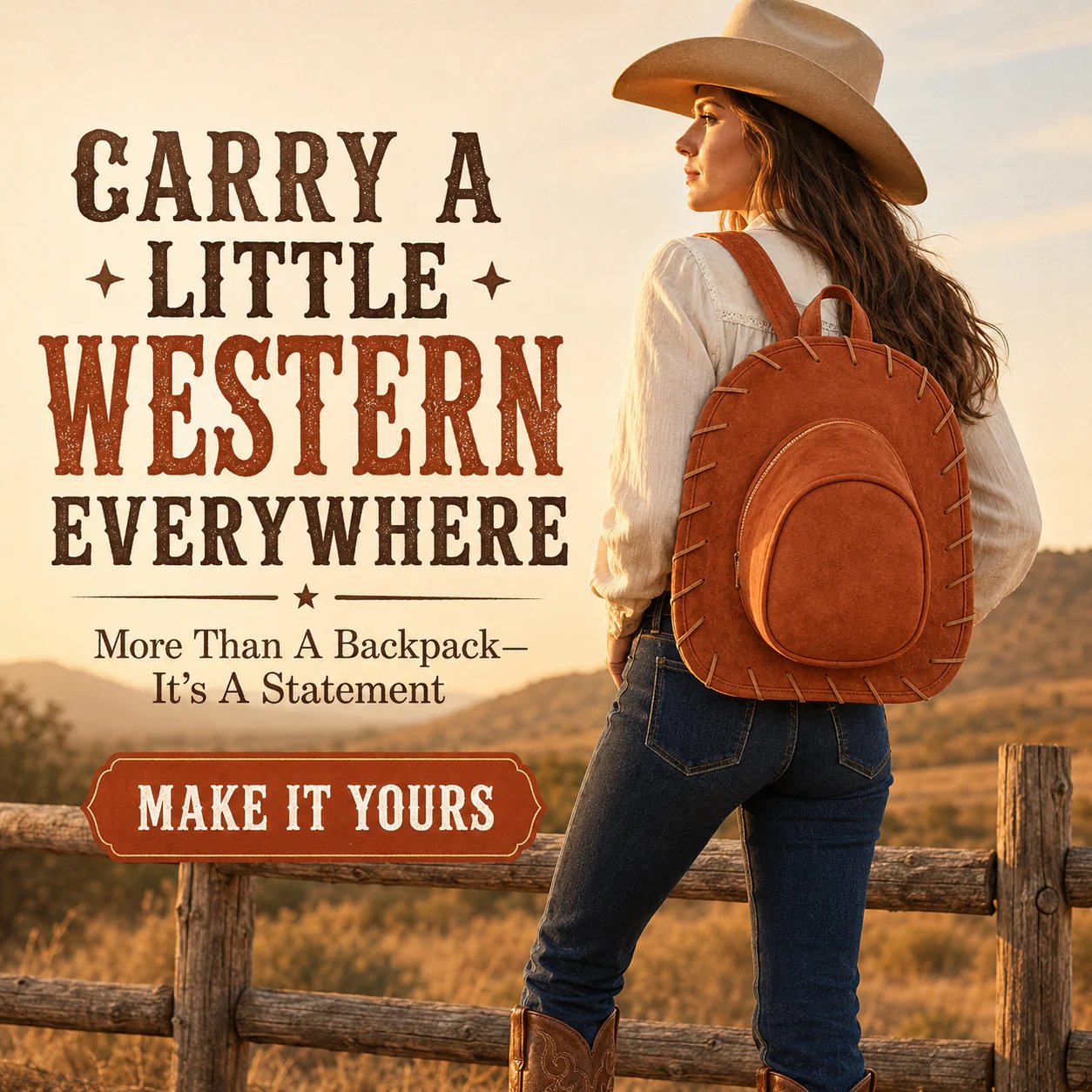 🎁 Last Day 50% OFF – 🤠Cowboy Hat-Shaped Backpack